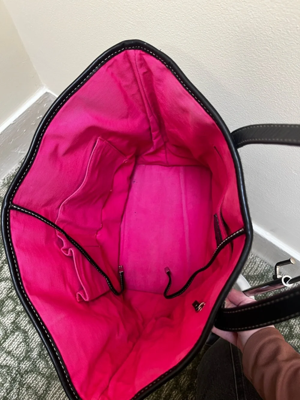 Kate Spade Vintage Wool Grey Patchwork Tote - Picture 13 of 16